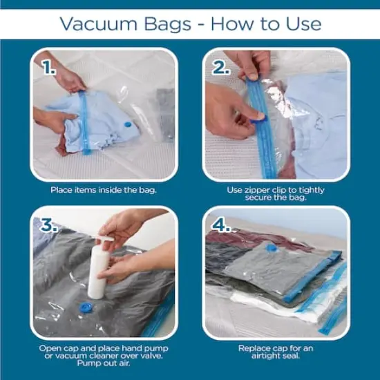 Honey Can Do Vacuum Compression Travel Storage Bag Set {4}