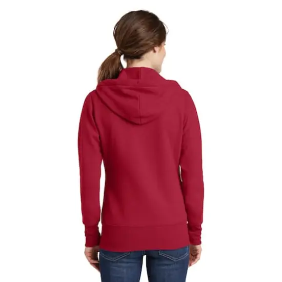 Port & Company&reg; Ladies Core Fleece Full-Zip Hooded Sweatshirt Red {5}