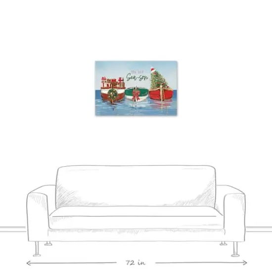 30" Tis the Sea-son Christmas Canvas Wall D&eacute;cor {5}