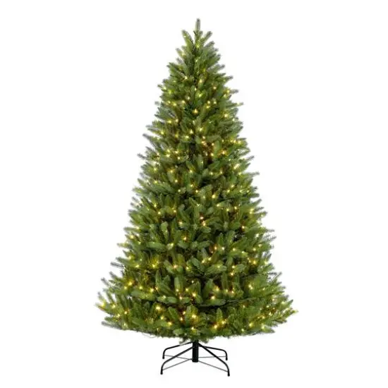 4.5ft. Pre-Lit Glacier Fir Artificial Christmas Tree, Clear Lights {5}