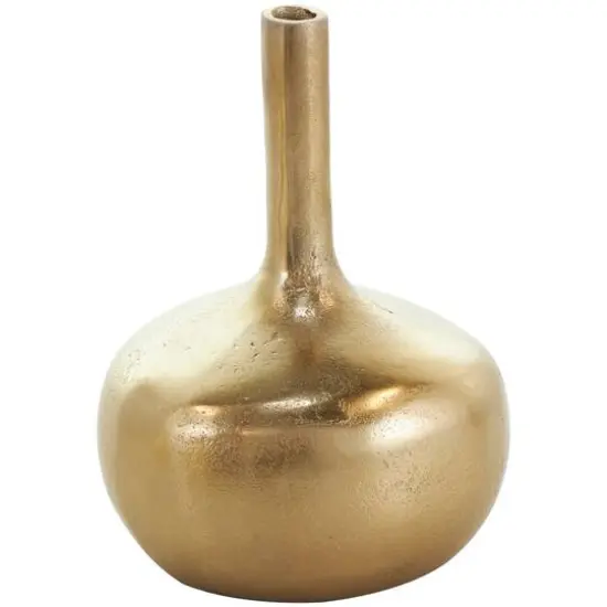 CosmoLiving by Cosmopolitan Contemporary Aluminum Vase Set Gold {6}