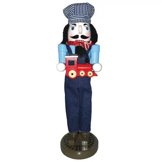 Santa's Workshop 14" Train Conductor Nutcracker {1}