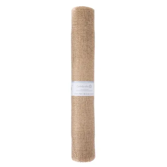 21" x 5yd. Beige Poly Burlap Mesh by Celebrate It&trade; {7}