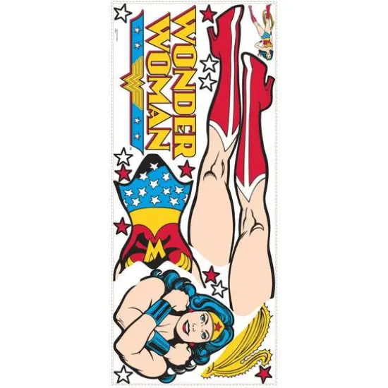 RoomMates Classic Wonder Woman Peel & Stick Decals {4}