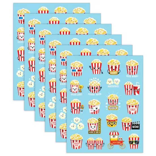 Teacher Created Resources&reg; Popcorn Smelly Stickers, 6 Packs of 120 {1}