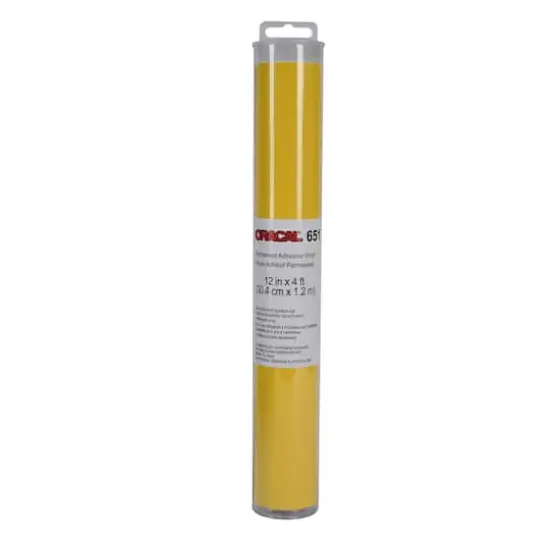 ORACAL&reg; 12" x 4ft. 651 Permanent Adhesive Vinyl Roll Light Yellow {1}