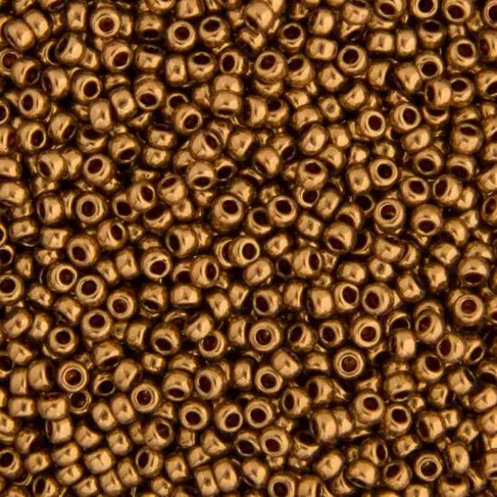 Miyuki&reg; 11/0 Glass Seed Beads, 22g Light Bronze Opaque Metallic {1}