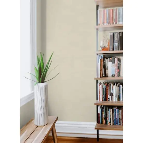 RoomMates Mr. Kate Stella Grasscloth Peel & Stick Wallpaper Cream {4}