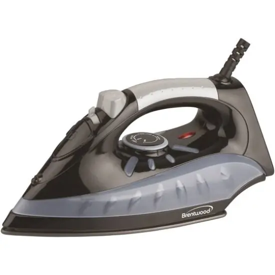 Brentwood&reg; Full-Size Nonstick Steam Iron Black {5}