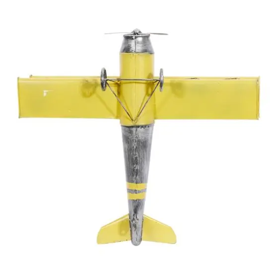 Yellow Retro Airplane Hanging Airplane Accent {7}