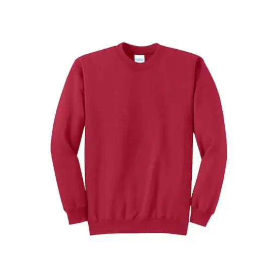 Port & Company&reg; Brights Core Fleece Crewneck Sweatshirt Red {1}