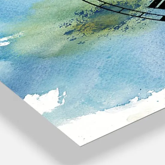 Designart 'Seashell Cosmos Ii Lodge Multipanel Wall Clock {4}