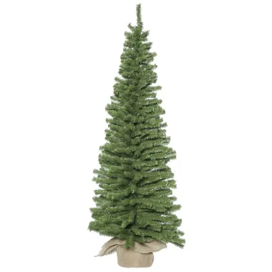 18" Unlit Pine Artificial Christmas Tree in Burlap Base {1}
