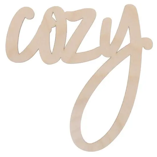 Leisure Arts&reg; 5" Cozy Wood Word {1}