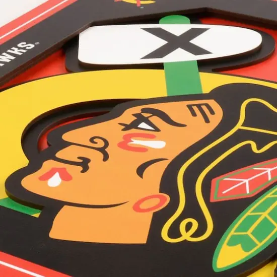 NHL 3D Logo Series Wall Art Chicago Blackhawks {6}