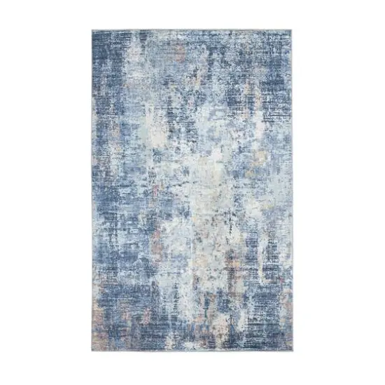 Glitzhome&reg; Abstract Area Rug Blue/Ivory {1}