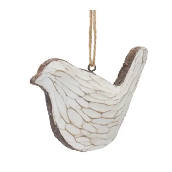 Carved Bird Ornament Set {5}