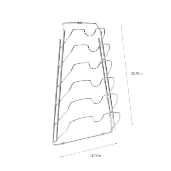 Organize It All Chrome Hanging Lid Organizer Rack {5}
