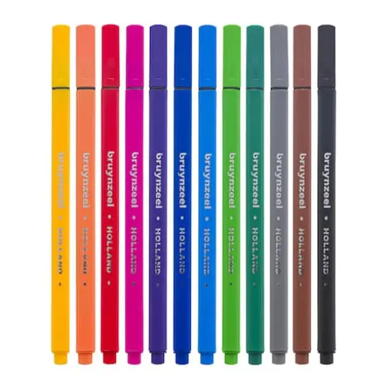 Bruynzeel Fineliner Basic 12 Color Pen Set {4}