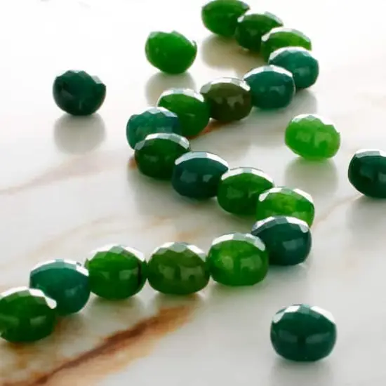 Green Quartz Faceted Coin Beads by Bead Landing&trade; {3}
