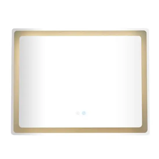 Clear Glass Modern Anti Fog Mirror, 36" x 1" x 28" {4}