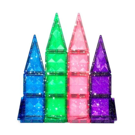Crayola&reg; Glitter Pip-Tiles Mini-Magnetic Building Tiles {3}
