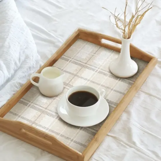 RoomMates Tweed Plaid Peel & Stick Wallpaper Beige {5}