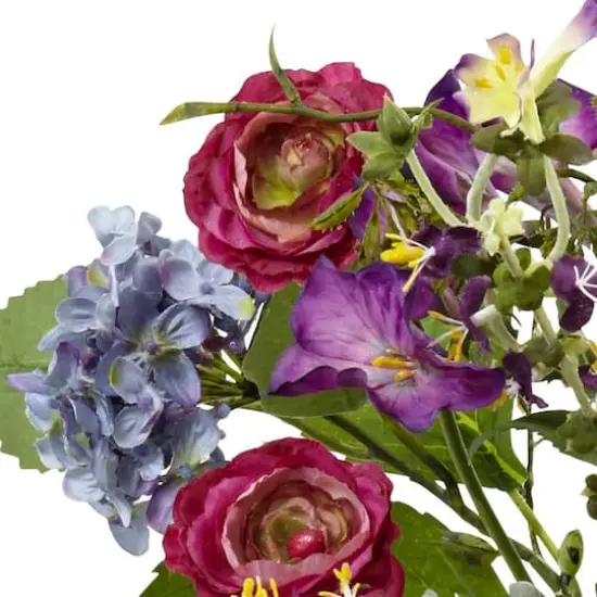 24" Spring Garden Floral Arrangement with Glass Vase {4}