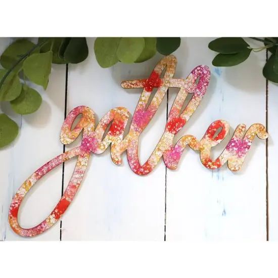 Leisure Arts&reg; 12.25" Wood Gather Word {5}