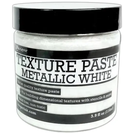 Ranger Metallic White Texture Paste {1}