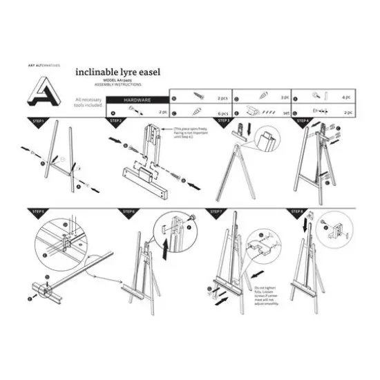 Art Alternatives Inclinable Lyre Easel {5}
