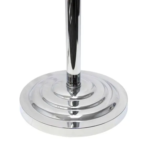 Elegant Designs&trade; 5ft. Gray Crystal and Chrome Floor Lamp with Drum Shade {9}