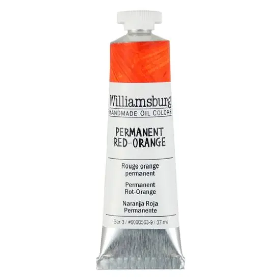 Williamsburg&reg; Artist Oil Colors, 37mL Permanent Red-Orange {1}