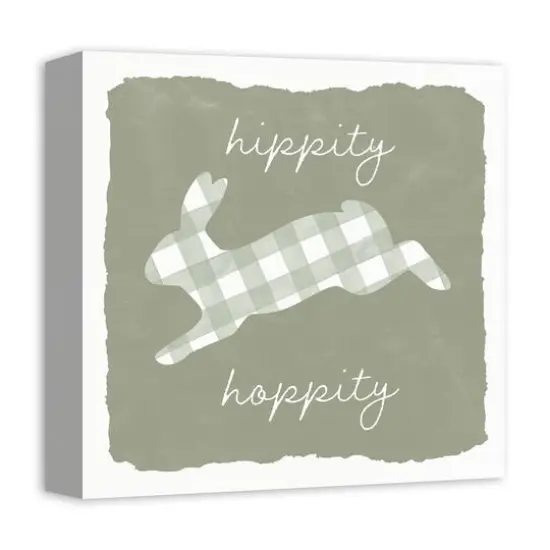 Hippity Hoppity Bunny Canvas Wall Art {3}