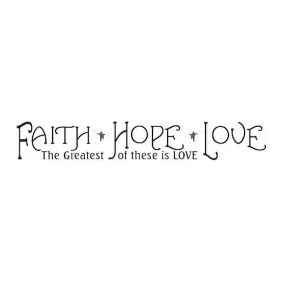RoomMates Faith, Hope & Love Peel & Stick Quotable Wall Decal {1}