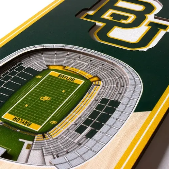 NCAA 6" x 19" StadiumView 3D Banner Baylor Bears {5}