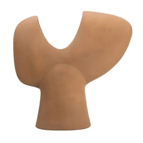 Hello Honey&reg; 16" Modern Terra Cotta Abstract Vase Matte Terra Cotta {6}
