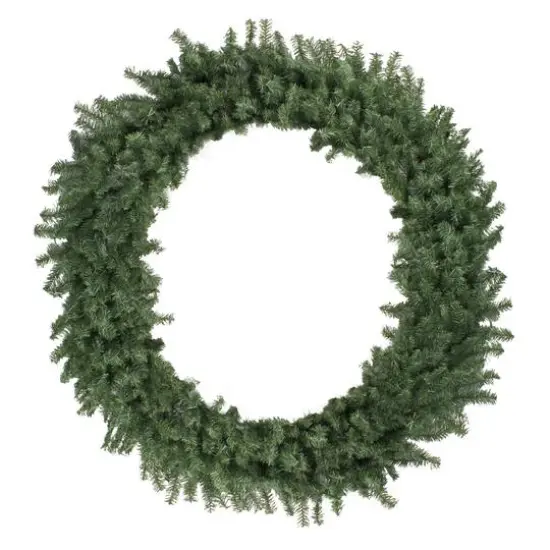 6ft. Green Canadian Pine Commercial Size Artificial Christmas Wreath {7}