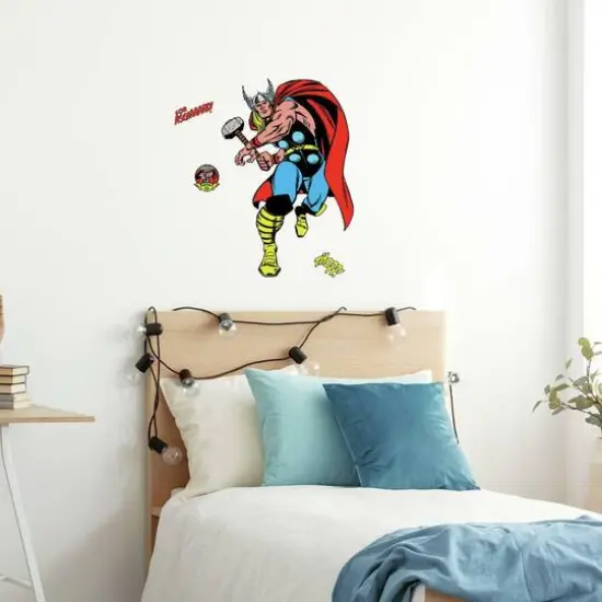 RoomMates Marvel Classic Thor Comic Peel & Stick Giant Wall Decal {4}