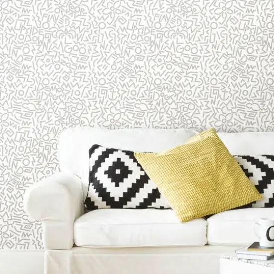 RoomMates Stranger Things Doodles Peel & Stick Wallpaper Gray {7}