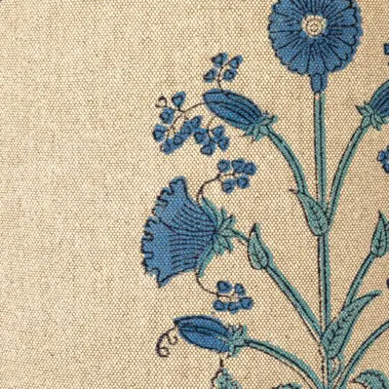 Hello Honey&reg; 31" Multicolor Reclaimed Wood Axel Table Lamp with Printed Cotton Shade {9}