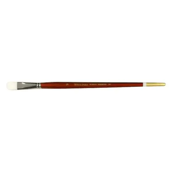Robert Simmons White Sable Long Handle Filbert Brush, Size 14 {1}