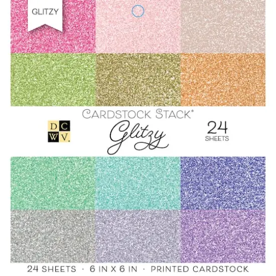 DCWV&reg; Giltzy Cardstock Stack&reg; Paper Pad, 6" x 6" {1}