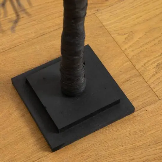 4ft. Pre-Lit Halloween Minimalist Twig Artificial Fall Tree with 160 Orange & Purple LED Lights {7}