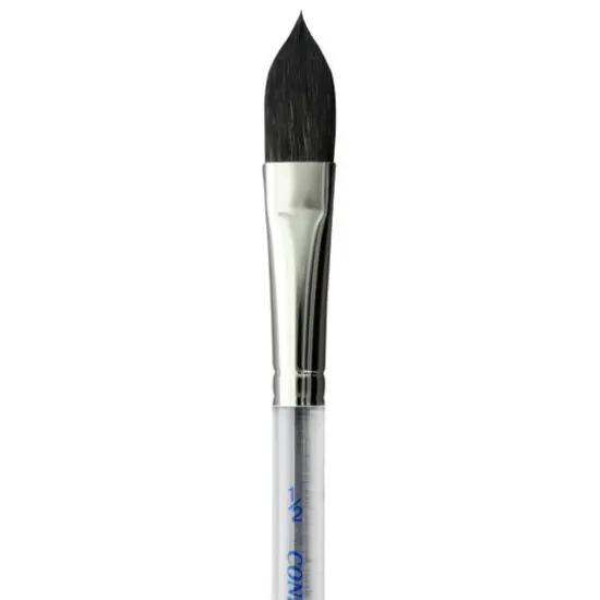 Connoisseur&reg; Risslon Watercolor Short Handle Cat's Tongue Brush, 0.5" {3}