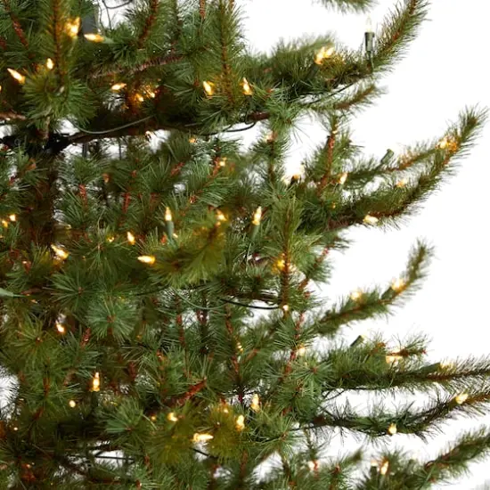 9ft. Pre-Lit Vancouver Mountain Pine Artificial Christmas Tree, Clear Lights {5}