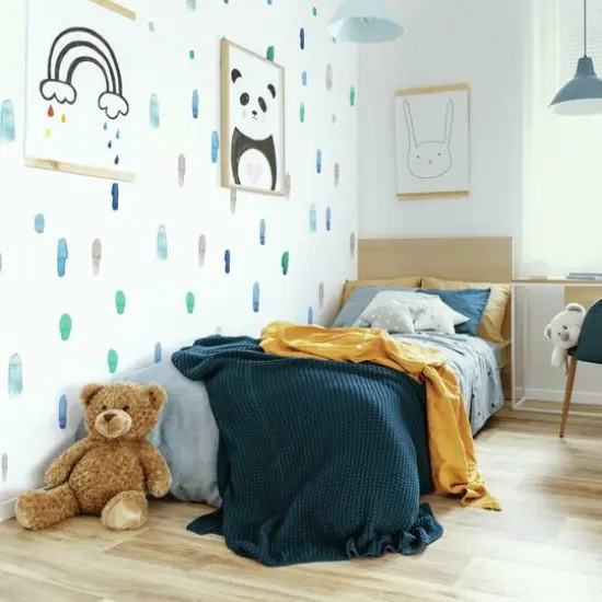 RoomMates Cool Watercolor Swatch Peel & Stick Wall Decals {4}