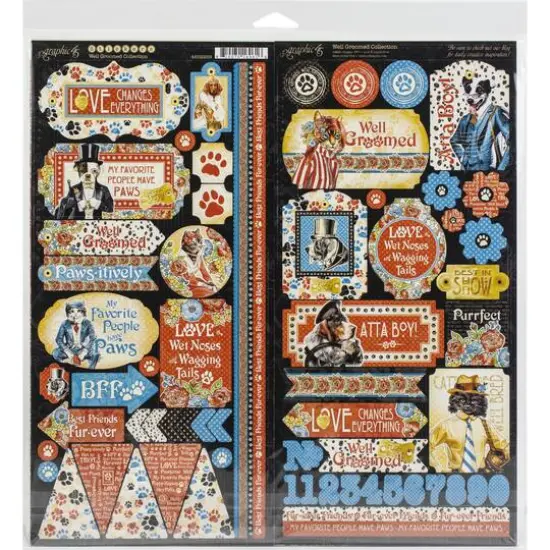 Graphic 45 Collection Pack 12" x 12", Well Groomed {3}