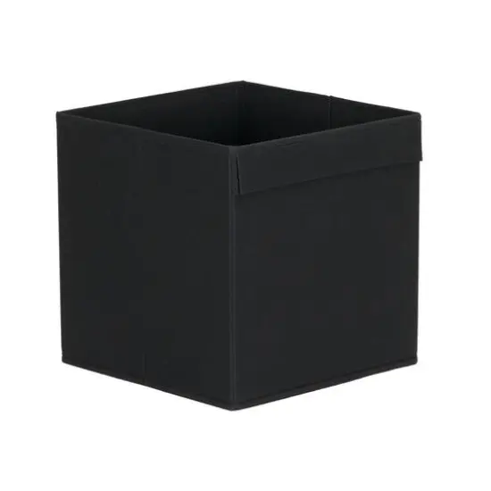 Household Essentials 11" Storage Cubes with Lip Handles, 6ct. Black {7}