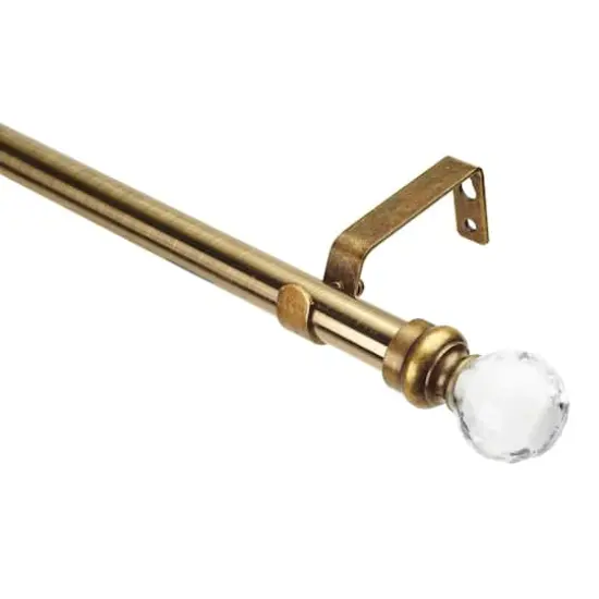 Home Details Crystal Ball Curtain Rod Antique Brass {4}